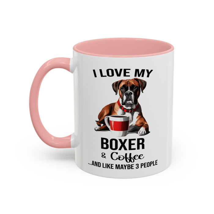 Boxer Lover Mug, Boxer Lover Gift, Coffee Mug, Boxer Mug, Boxer Gift, Boxer Owner Gift, Boxer Owner Mug, Dob Lover Gift, Dog Mug A0023-015 Accent Coffee Mug (11, 15oz)