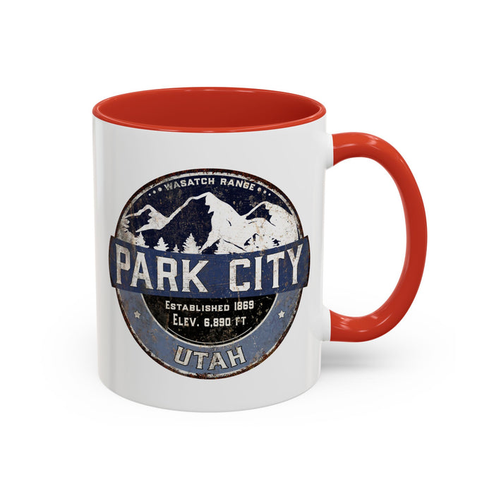 Ski Area Coffee Mug, Park City Winter Skiing Cup, Mountain Resort Gift, Snowboarding Lover Present, Ski Vacation Souvenir, Mountain