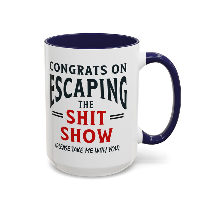 Funny Retirement Gift, Funny Coworker Leaving Gift, Going Away Co Worker, Goodbye Farewell, Retirement Mug, New Job, Leaving Job A0037-006 Accent Coffee Mug (11, 15oz)