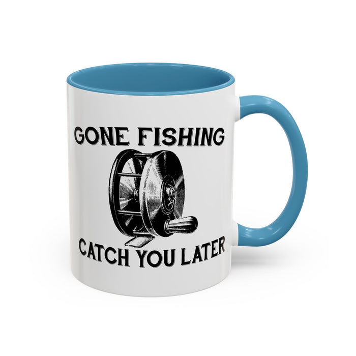 Coffee Mug, Gone Fly Fishing Gift for Dad or Grandpa