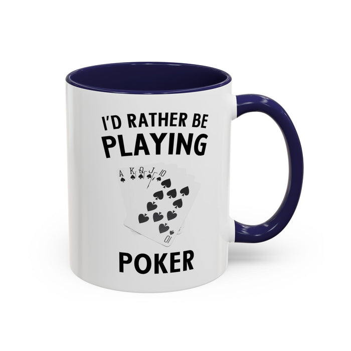 Funny Card Player Mug. Poker Mug. Card Player Gift. Poker Gift. Poker Player Coffee Mug. Poker Expert Mug. Poker Expert Gift Accent Coffee Mug (11, 15oz)