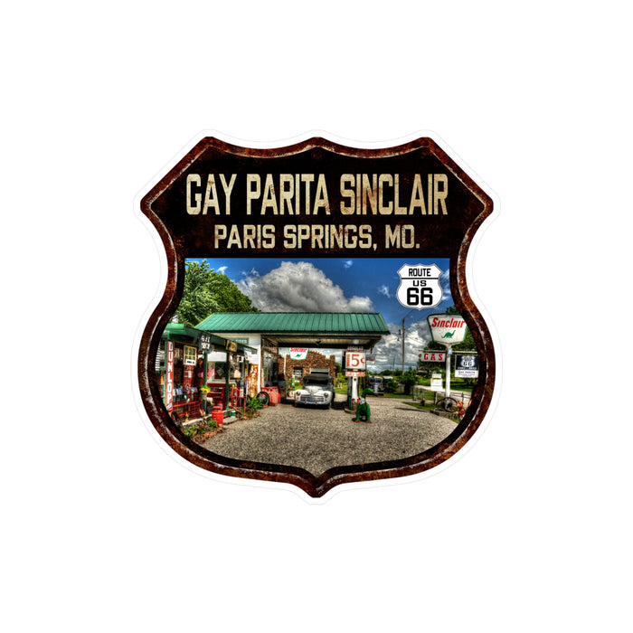 Vinyl Decal Gay Parita Gas Station Route 66 Missouri