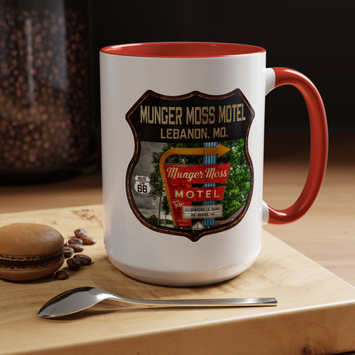 Mug Munger Moss Motel Route 66 Shield Missouri 11oz