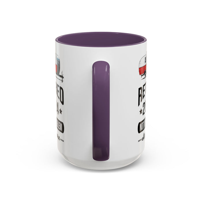 Retirement Mug - Retirement Camping - Coffee Mug - Funny Retirement Gift, Happy Retirement Mug, Fishing Retirement Gift A0037-02 Accent Coffee Mug (11, 15oz)